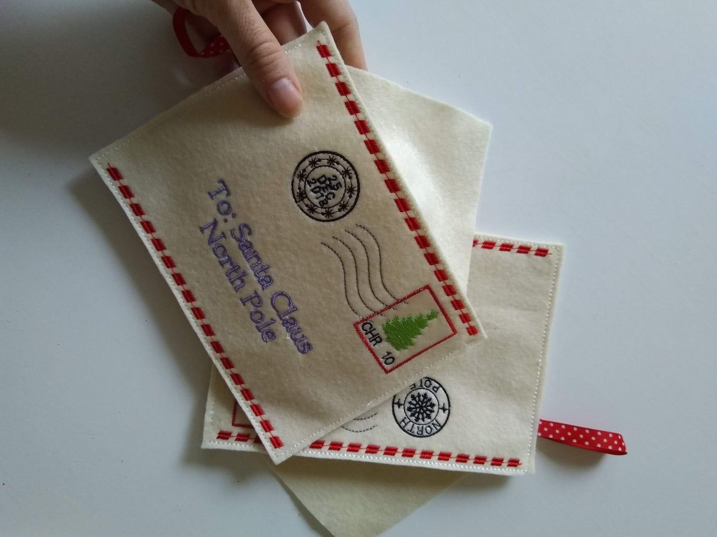 Express Mail Christmas Stamp Envelope ITH