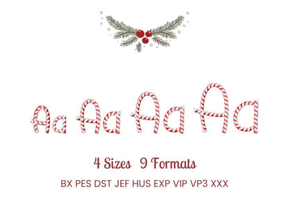 Candy Cane Christmas Font