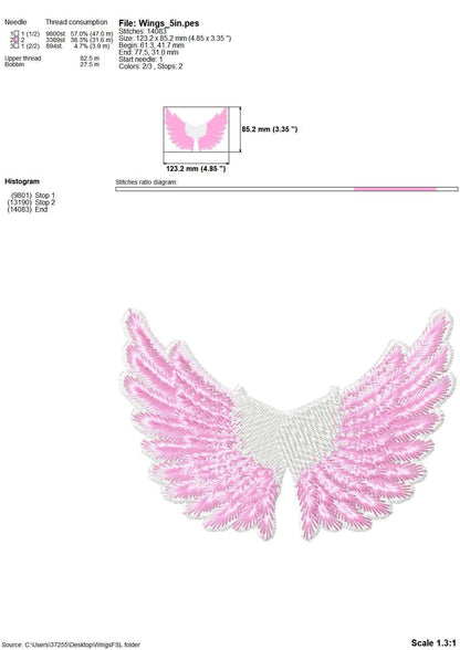 Lace Angel Wings FSL