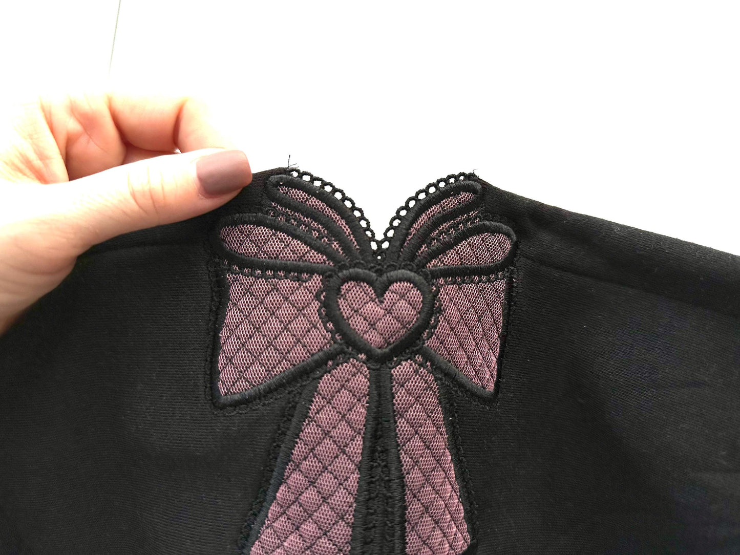 Coquette Lace Butterfly Bow Applique