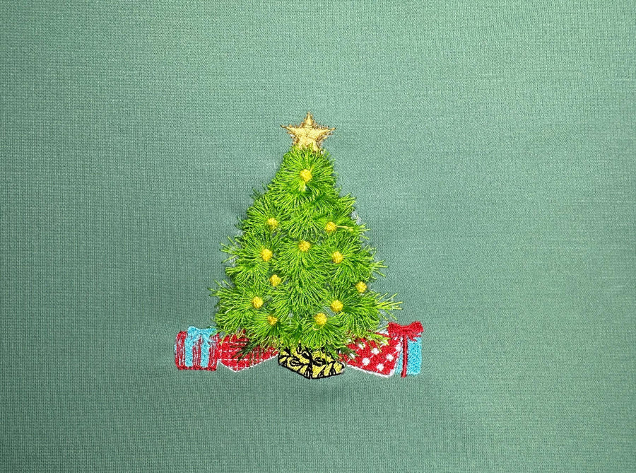 Mini Fringed Christmas Tree with Gifts