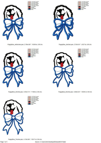 Dog and Bow Split Side Seam