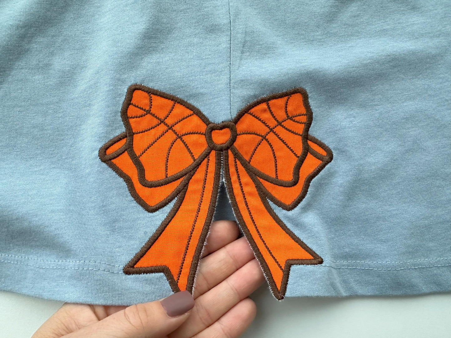 Basketball Side Bow Applique