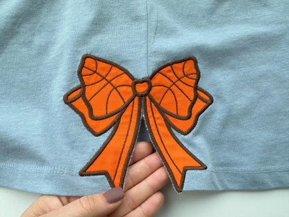 Basketball Side Bow Applique