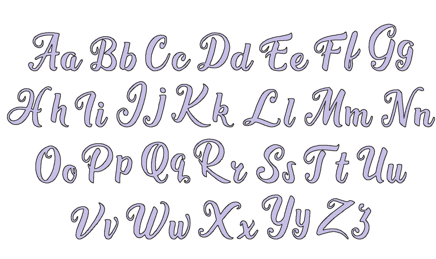 Raggedy Edge Applique Font Molly