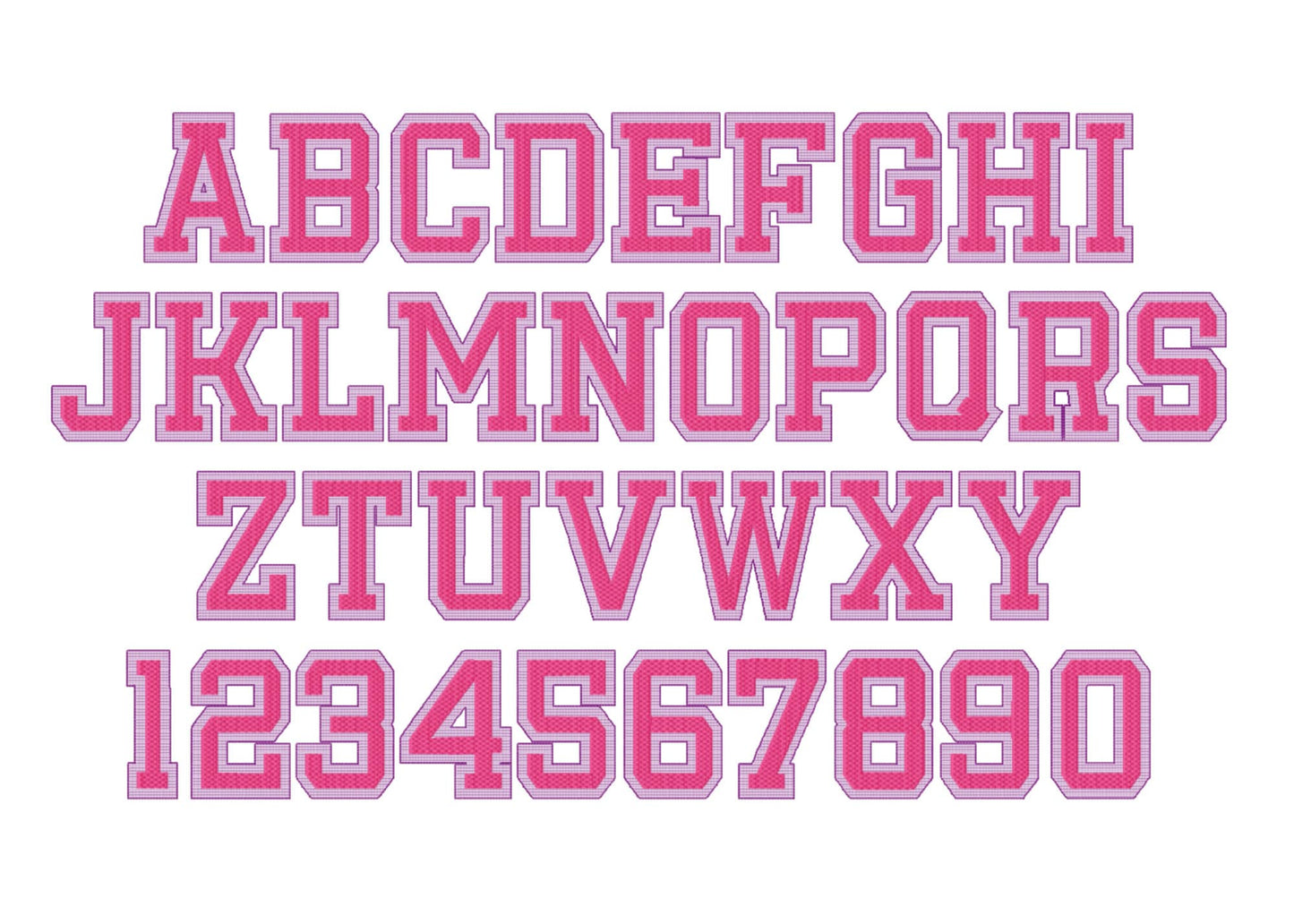 Waffle Glitter HTV Vinyl Sport Font