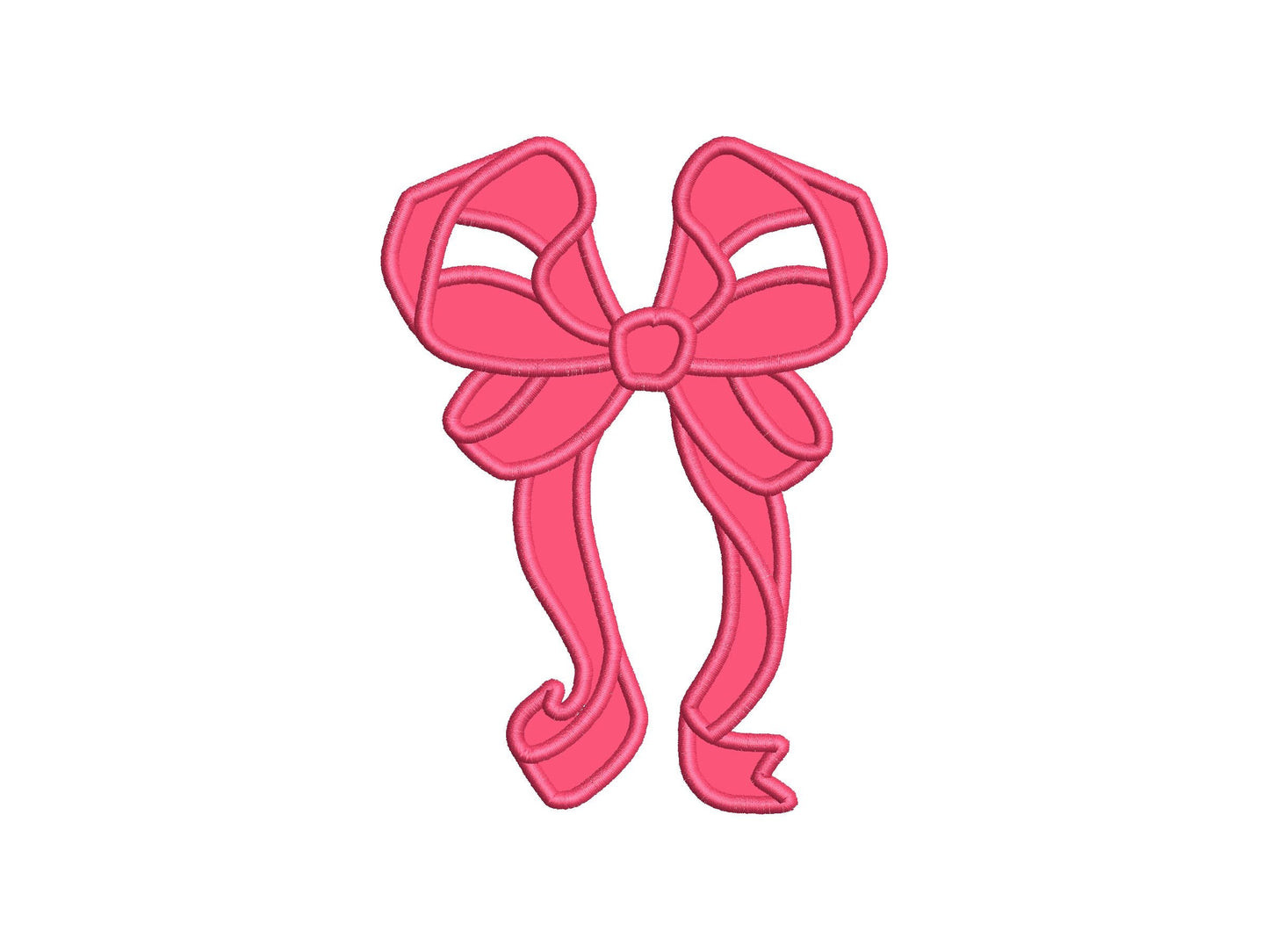 Curl Heirloom Bow Applique