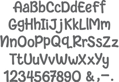 Knitted Effect Knit Texture Font