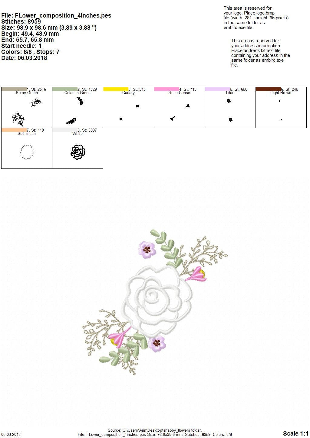 Shabby Chic Floral Rose Bouquet