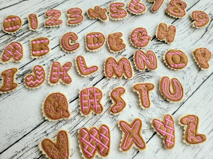 Gingerbread Man Cookie Font ITH
