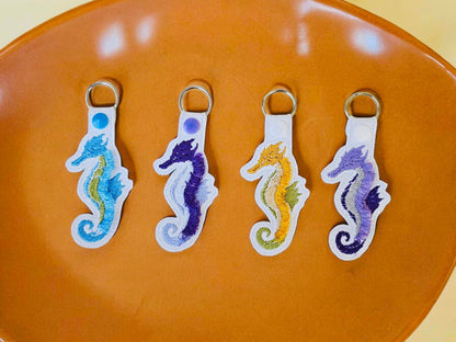 Fringed Seahorse Keychain