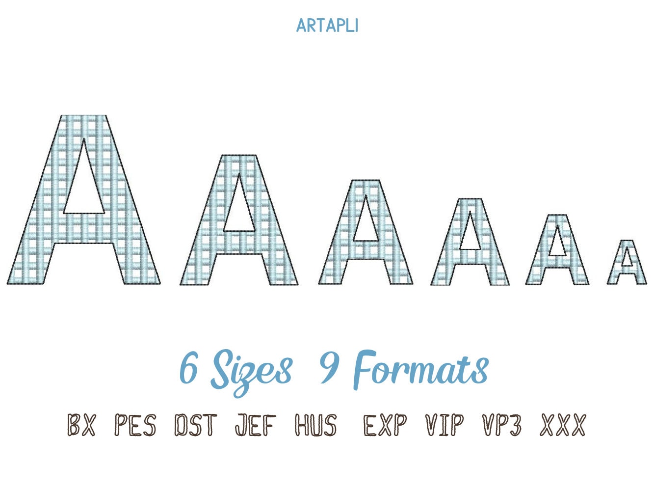 Buffalo Checkered Plaid Block Font