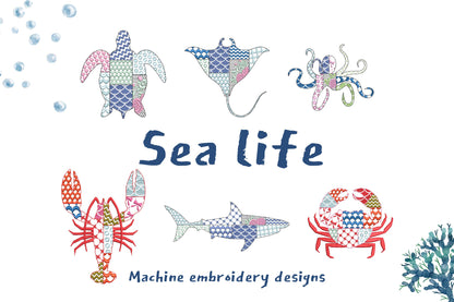 Patchwork Patterned Sea Ocean Set