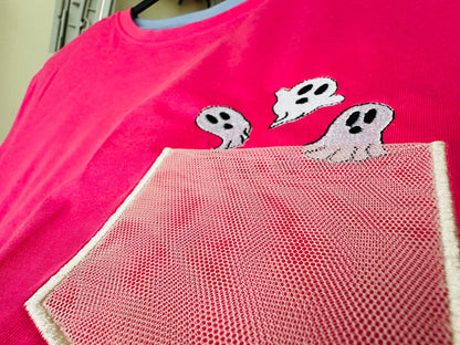 Halloween Spooky Ghost Pocket ITH