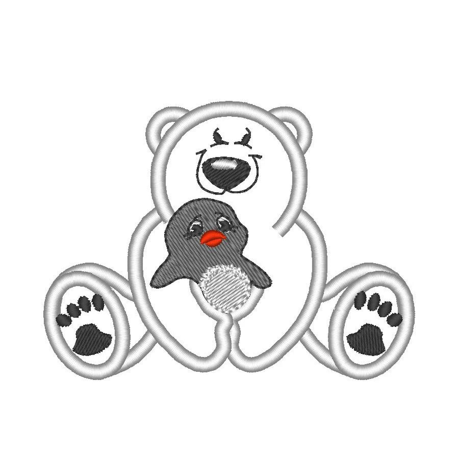 Polar Bear with Penguin