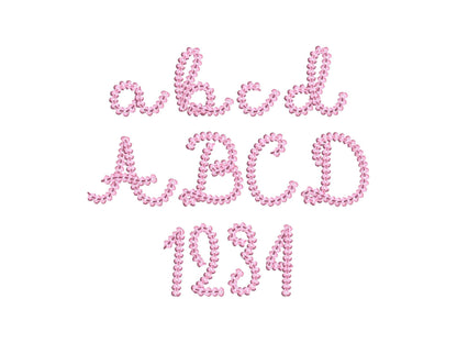 Extra Bold Chain Stitch Handwritten Font Olivia