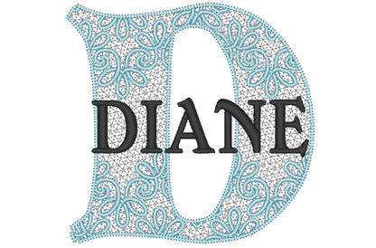 Mr and Mrs Lace Monogram