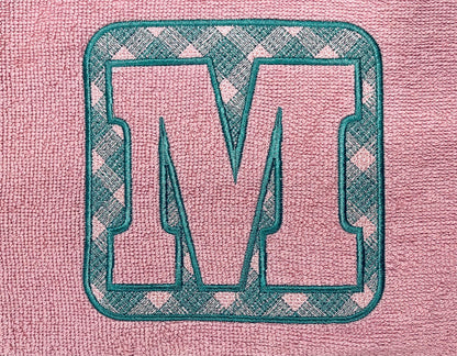 Embossed Terry Towel Monogram