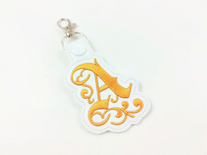 Gothic Monogram Keychain ITH