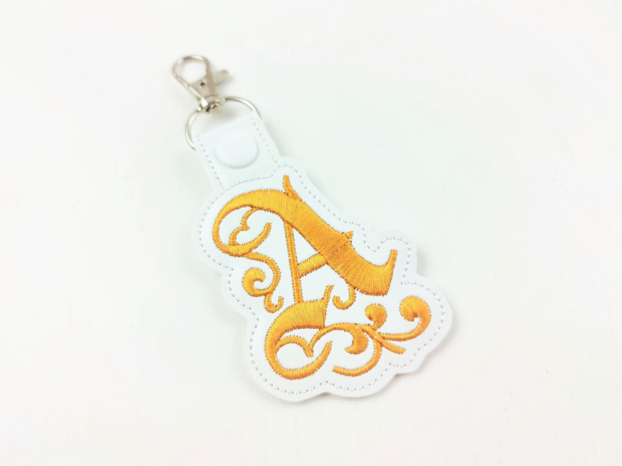 Gothic Monogram Keychain ITH