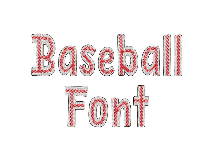 Baseball Fill Stitch Sports Font