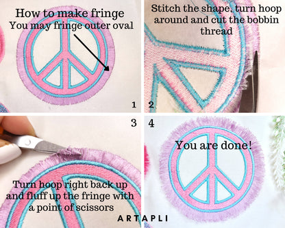 Fringed Peace Sign