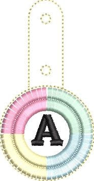 Boho Fringed Keychain with Monogram