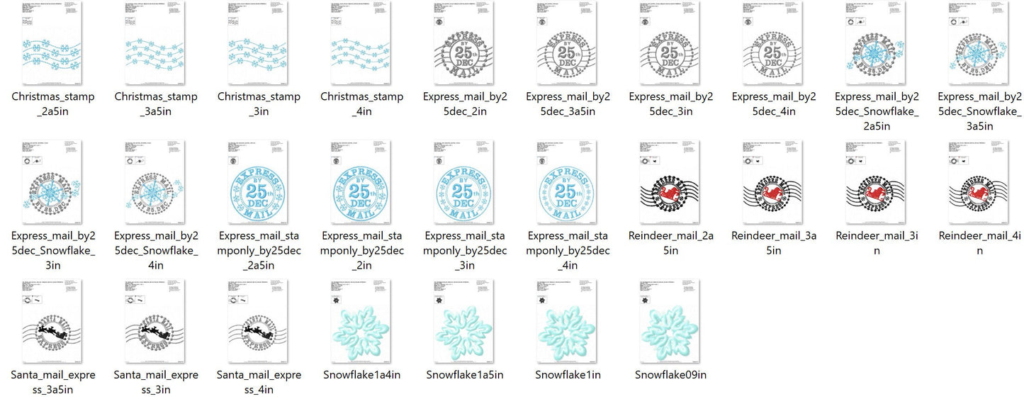 Reindeer Mail Express Stamp Set