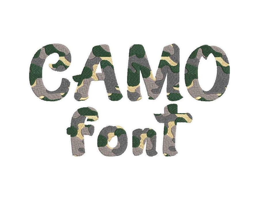 Military Camo Camouflage Font