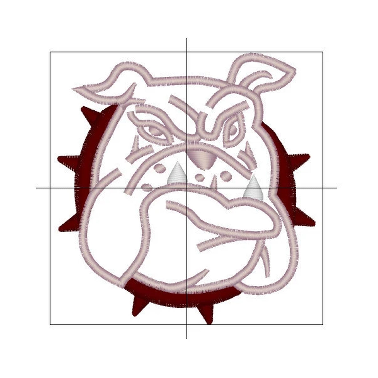 Bulldog with Spiked Collar