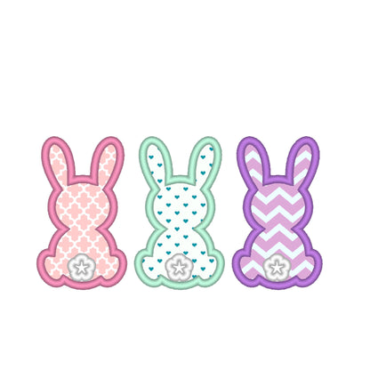 Easter Bunny Trio Applique