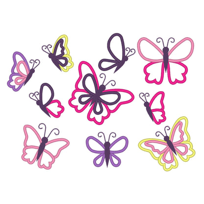 Butterfly Applique Big Set of 10
