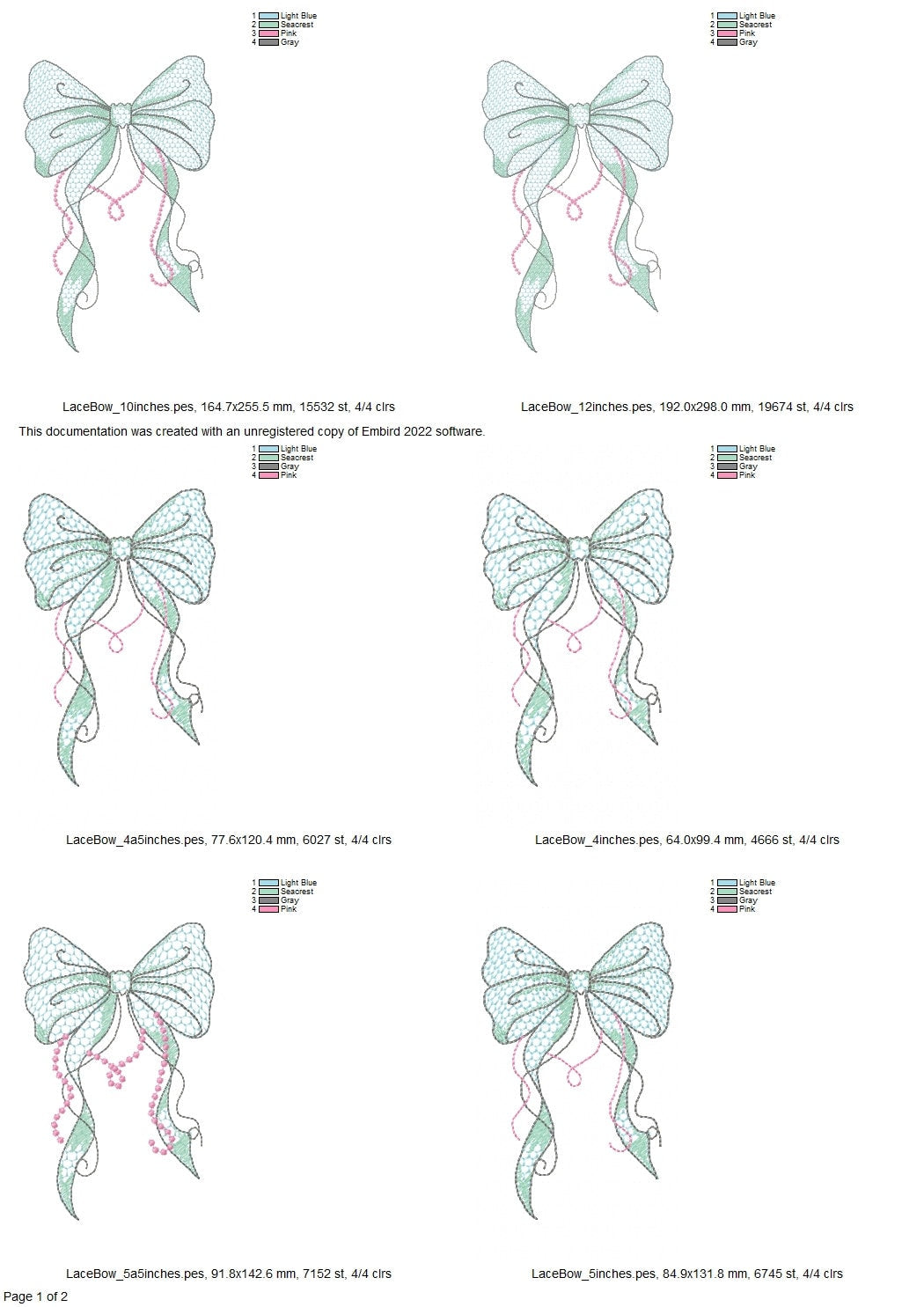 Trendy Lace Bow Light Stitch