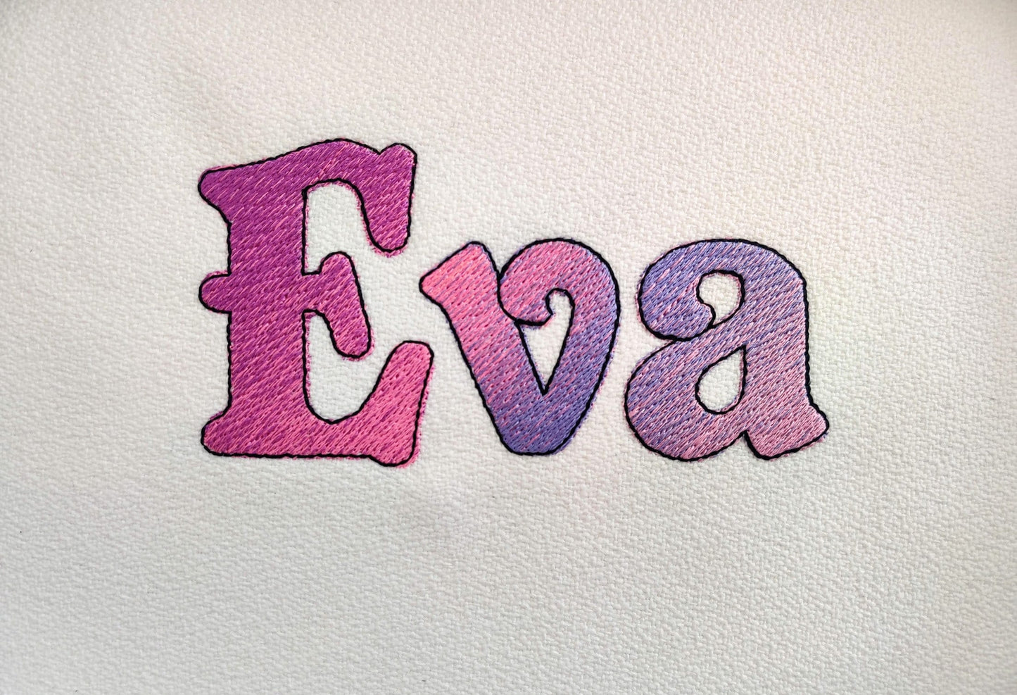 Eva Iridescent 2 Color Block Font