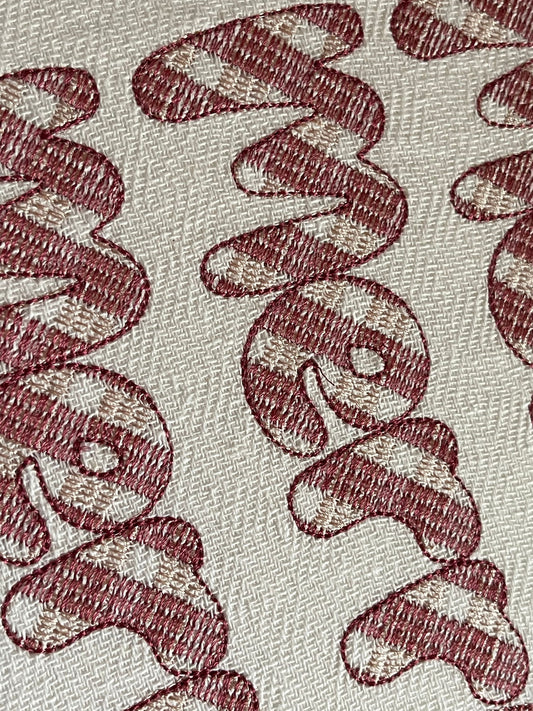 Retro Gingham Plaid Patterned Fun Font