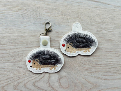 Fringed Hedgehog Keychain
