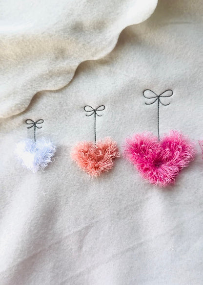 Cute Hanging Fringed Heart