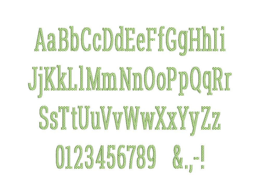 Block Narrow Waffle Textured Font