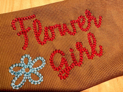 Extra Bold Chain stitch handwritten FONT dense chain machine embroidery