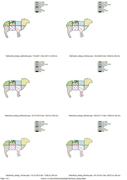 Patchwork Patterend Sheep Lamb