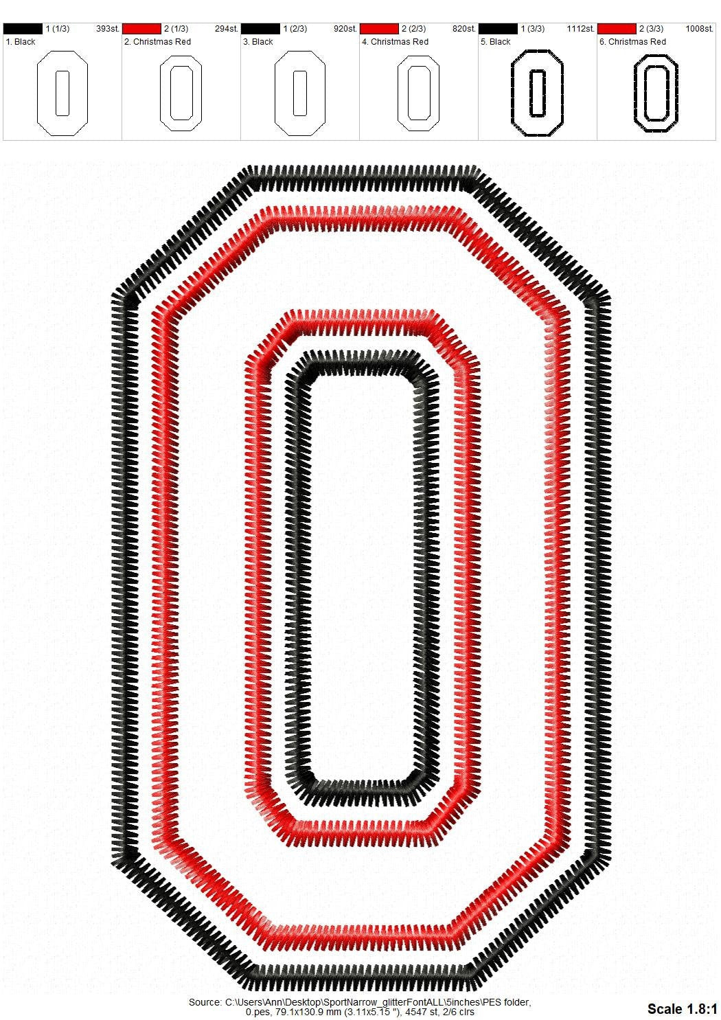 Big Glitter HTV Vinyl Narrow Sport Font