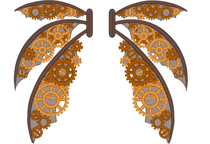 Steampunk Wings with Gears