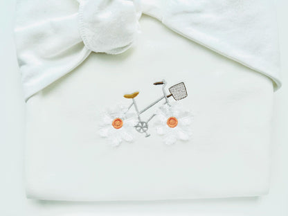 Floral Bicycle with Fringed Daisy Wheels