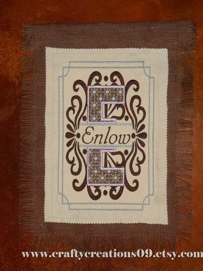 Split Swirl Monogram Frame and mini Font Set