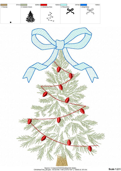 Vintage Baby Bow Christmas Tree