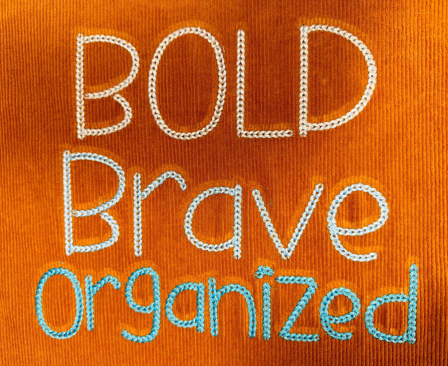 Bold Dense Chain Stitch Font