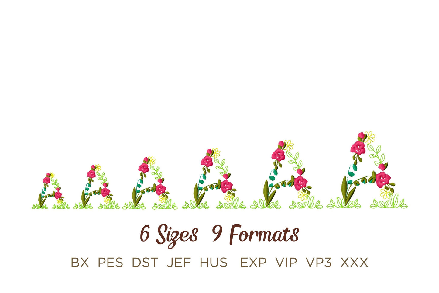 Fraternities Sororities Floral Greek Font