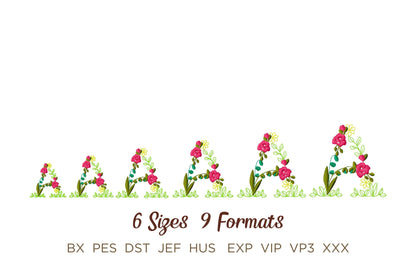 Fraternities Sororities Floral Greek Font