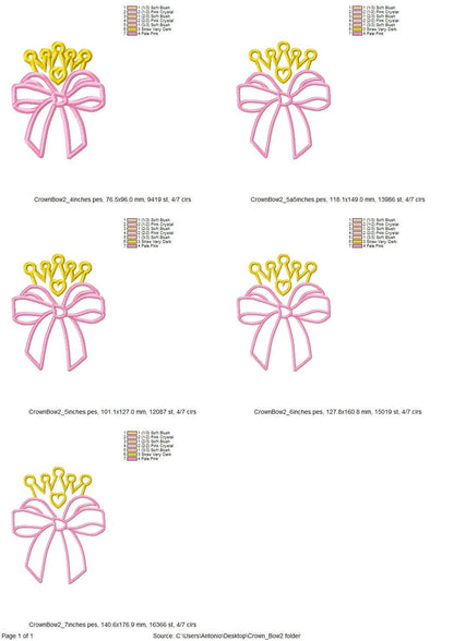 Bow and Princess Crown Diadem Tiara