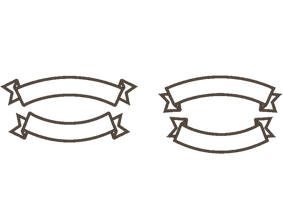 Arc Shape Banner for Rocker Applique